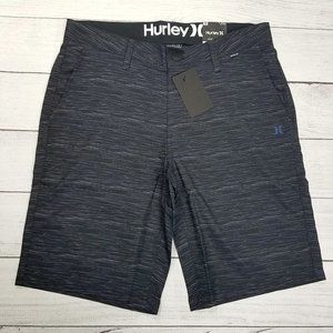 Hurley Hybrid 20" Walk Shorts Mens Size 32 Black Heather
